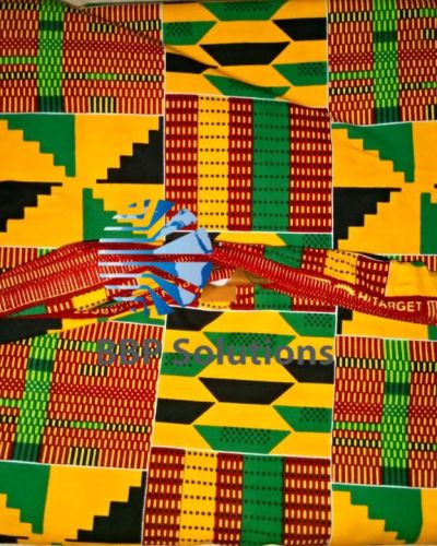 African Print Fabric in 6 yards (5.5 meters)